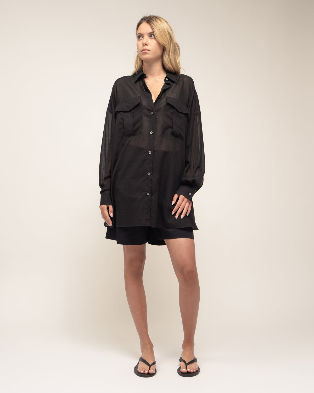 Fire oversized muslin shirt