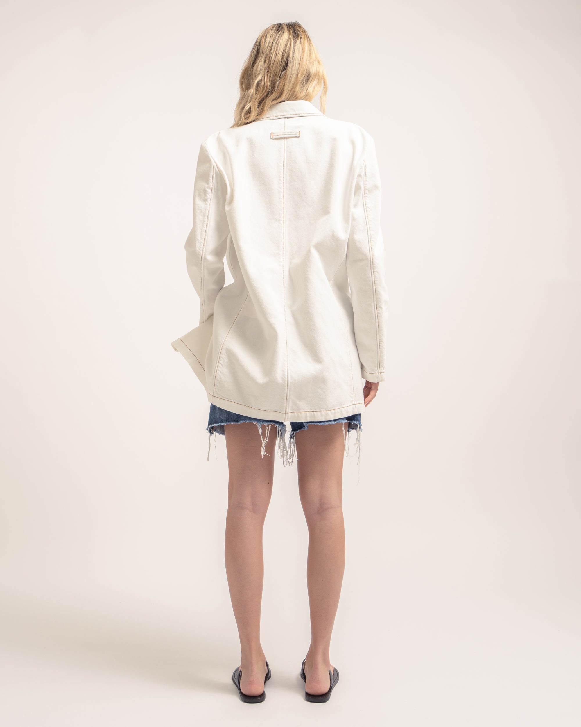Kool oversized denim blazer