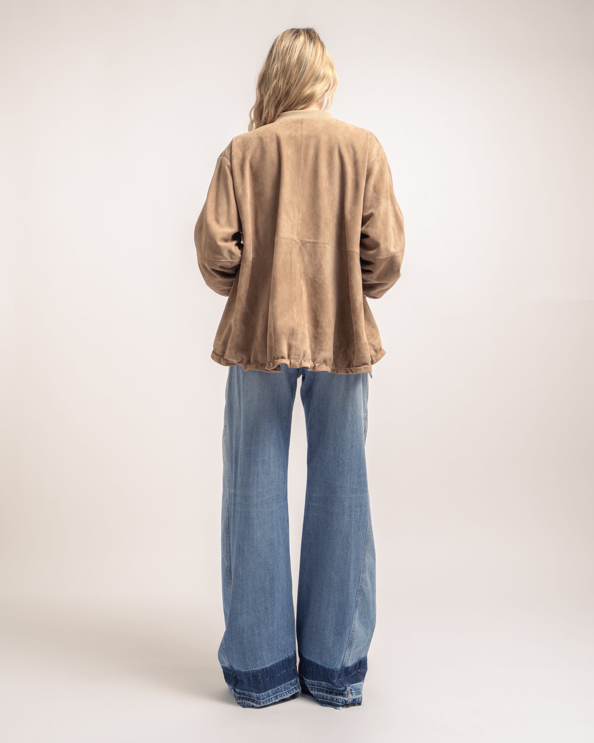 Machine Suede Bomber Jacket