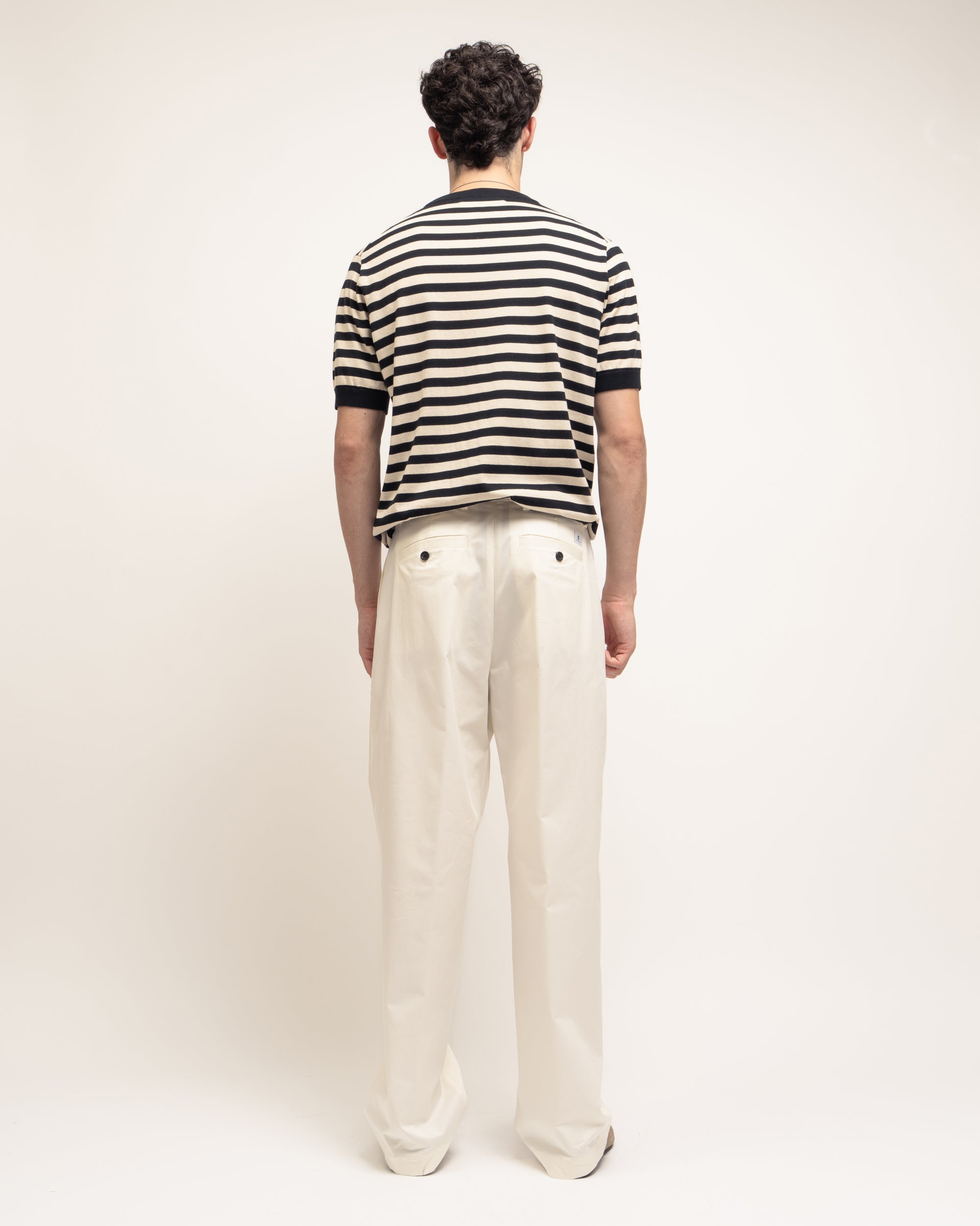 Rushen pantaloni con pieghe